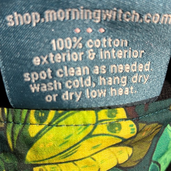 Morning Witch Emerald Dream Cotton Twill Embroidered Butterfly Bomber Jacket - Picture 6 of 6